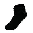 thumbnail image 1 of Ankle Socks For Women Lace Ruffle Frilly Comfort Cute Daily Casual Short Socks Single Pair, 1 of 6