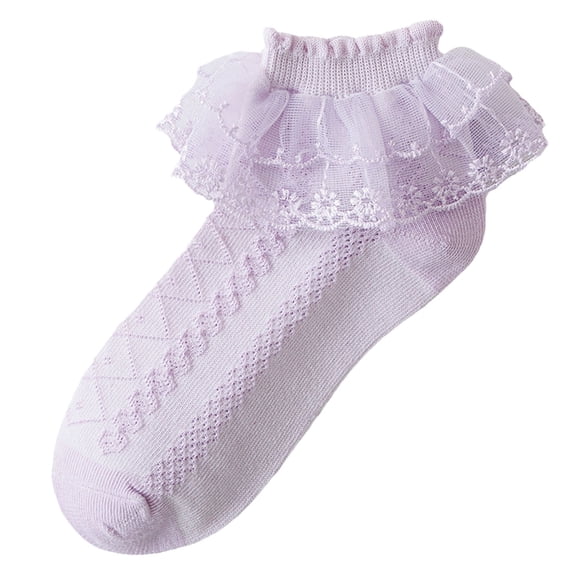 Ankle Socks for Girls White Ruffle Socks Toddler Toddler Socks Baby Grip Preemie Baby Non Slip Ankle with Non Skid Soles Cute Frilly Ruffle Grip Ankle Socks 0-3 Years