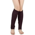thumbnail image 1 of Ankle Socks - Retro Knitted Leg Warmers Crochet Long Boot Socks Christmas Thickened Warm Socks for Women Adult Party Dance Yoga, Socks for Women,Color: Coffee Size: One Size, 1 of 5