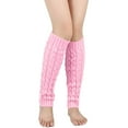 thumbnail image 1 of Ankle Socks - Retro Knitted Leg Warmers Crochet Long Boot Socks Christmas Thickened Warm Socks for Women Adult Party Dance Yoga, Socks for Women,Color: Pink Size: One Size, 1 of 5