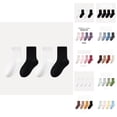 thumbnail image 1 of Ankle Socks Soft Kids Crew Socks for Girls Non Grip Ankle Hosiery for Toddler Children Play Multipack, 1 of 3