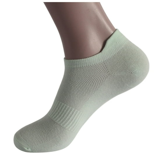 Ankle Socks - Sports Socks Breathable Mesh Running Socks Women's Summer Color Thin Boat Socks, Socks for Women,Color: Green Size: One Size