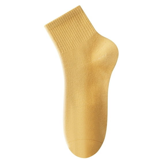 Ankle Socks Women Thin Cotton Socks Breathable Athletic Casual Crew Socks Toe Women Above Ankle Crew Socks Comfort Running Socks For Women,Gold Ladies Short Socks
