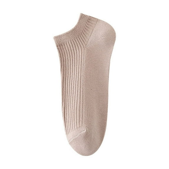 Ankle Socks - Women's Comfortable Sock pers with Pull Tab for Everyday Wear non Lightweight Breathable Shoes for all Seasons, Socks for Women,Color: Khaki Size: One Size