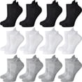 thumbnail image 1 of Ankle Socks Womens and Men Thin Athletic Running Low Cut No Show Socks With Heel Tab 6-10 Pairs, 1 of 5