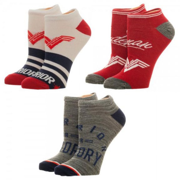 Ankle Socks - Wonder Woman - 3 Pack New Licensed xs5bhpwwm