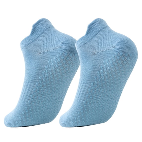 Ankle Socks - Yoga Socks Silicone non Socks Indoor Fitness Socks Floor Socks Sports Trampoline Socks, Socks for Women,Color: Sky Blue Size: One Size