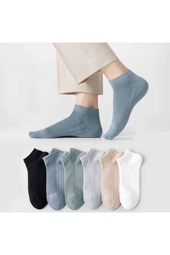 Ankle Socks for Mens - Ultra Thin Breathable Cotton Sport Socks - Athletic, Running, Low Cut, No Show Blue One Size