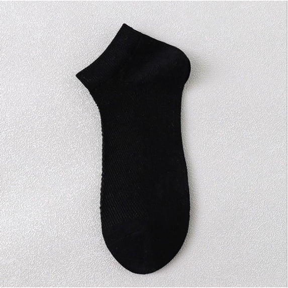 Ankle Socks for Mens- Ultra Thin Breathable Sport Socks - Athletic, Running, Low Cut Black One Size