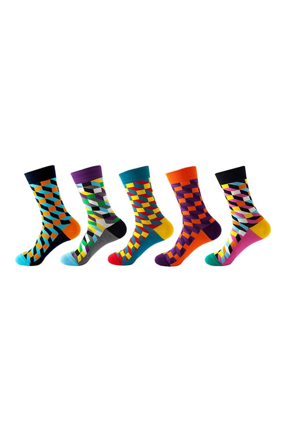Ankle Socks for Women 5 Pairs Print Socks Gifts Long Novelty Funky Cute Socks Multicolor3 Womens Socks One Size