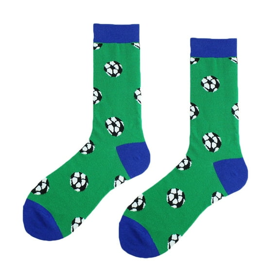 Ankle Socks for Women Novelty Football Soccer Socks Sports Themed Crew Socks Uni Soccer Green Women Socks One Size