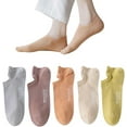 thumbnail image 1 of Ankle Socks for Women Pure Cotton No Show Socks Womens with Heel Tab Color Low Cut Soft 5 Pairs 4-8.5, 1 of 7