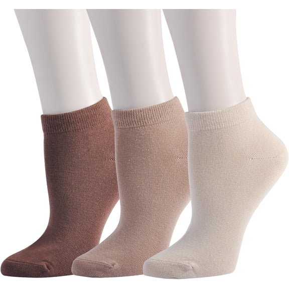 Ankle Socks for Women Thin Viscose Bamboo Ankle Socks Seamless Toe Low Cut No Show Socks Lightweight 3/6 Pack