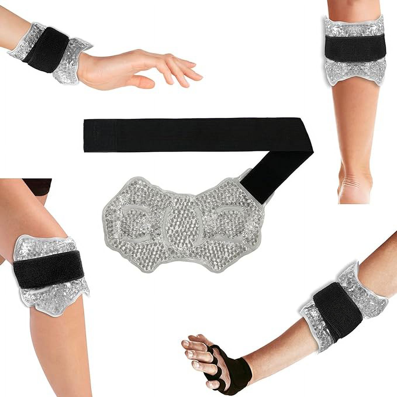 Ankle/Sport Foot Ice Therapy Wrap,Hot Cold Ice Gel Pack with Adjustable