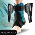 thumbnail image 1 of Ankle Sprained Support Brace Ankle Splint Stabilizer Protector for Sprained Ankle Injury Recovery Achilles Tendonitis Men Women (1 PC Black Ankle Pad,S), 1 of 6