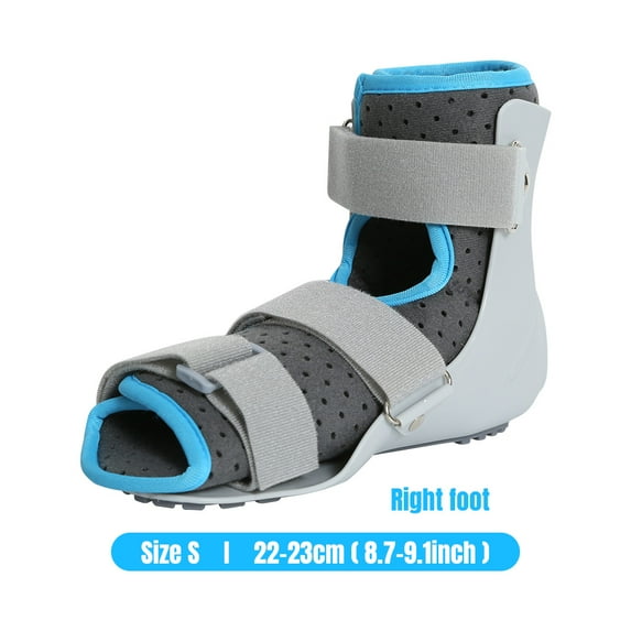 Ankle Stabilizer Injury Recovery Adjustable Ankle Fixation Brace Foot Drop Brace Postural Correct Shock Fixing Supporter (Right Ankle -S)