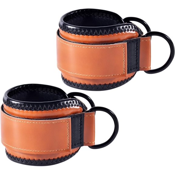 Ankle Strap for Machine (2 Pack), Ankle Resistance Bands, Kick Straps for Gym, Glute Workouts, Extensions, Adjustable Straps with Neoprene Padding