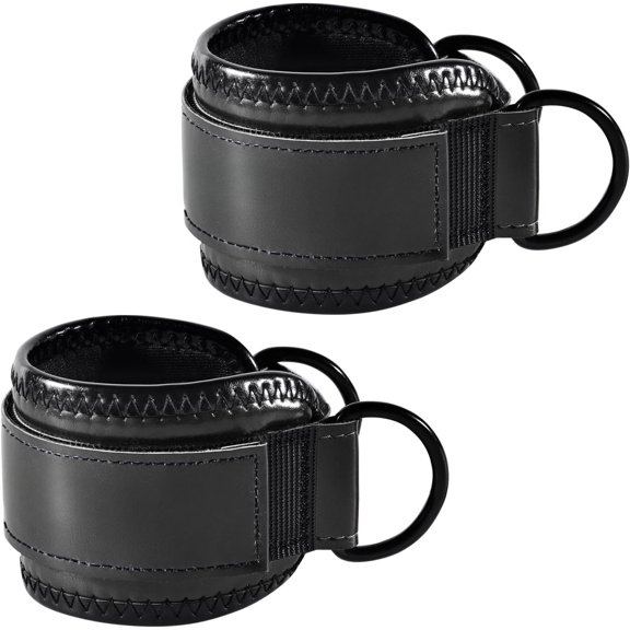 Ankle Strap for Machine (2 Pack), Ankle Resistance Bands, Kick Straps for Gym, Glute Workouts, Extensions, Adjustable Straps with Neoprene Padding