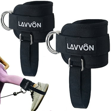 Ankle Straps for Cable Machines Kickbacks - Adjustable Comfort Ankle Cable Attachments for Gym Ankle Cuff Cable Machine Glute Kickback Straps - Leg Extensions, Curls & Ankle Cuffs Women