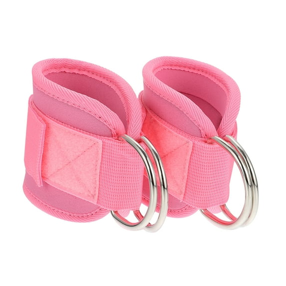 COSMOBETTY Ankle Straps for Leg Workouts Pink 1 Pair 10.2X3.9In