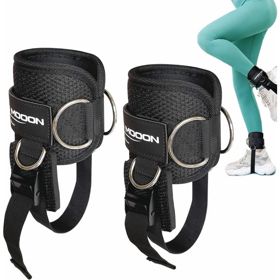 Ankle Straps for  Machine Accessories, Adjustable Buckle Suitable for Men & Women, Comfort fit Neoprene Ankle Cuffs for Glute Kickbacks, Lift The Butts, Gym Lower  Exercises