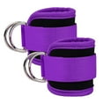 thumbnail image 1 of Ankle Straps (Pair) For Cable Machine Kickbacks, , Lower Body Exercises - Adjustable Leg Straps - purple, 1 of 5