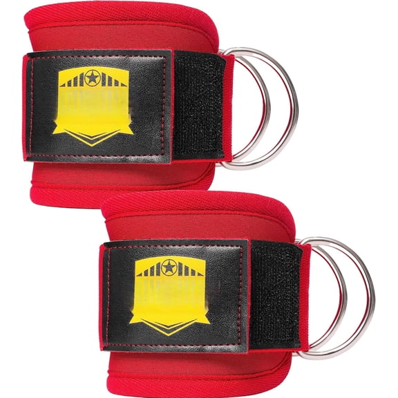 Ankle Straps for Machines (Pair) - Adjustable Padded Ankle Cuffs for Glute & Workouts - Kickbacks, Extensions, Abductors & Lower Exercises
