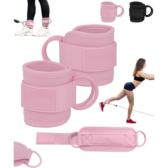 Ankle Straps for  Machines Women - Glute Kick  Ankle Strap Set -  Ankle Attachments for Gym Workout - Poleas para Gym -  Straps for  Machine Men