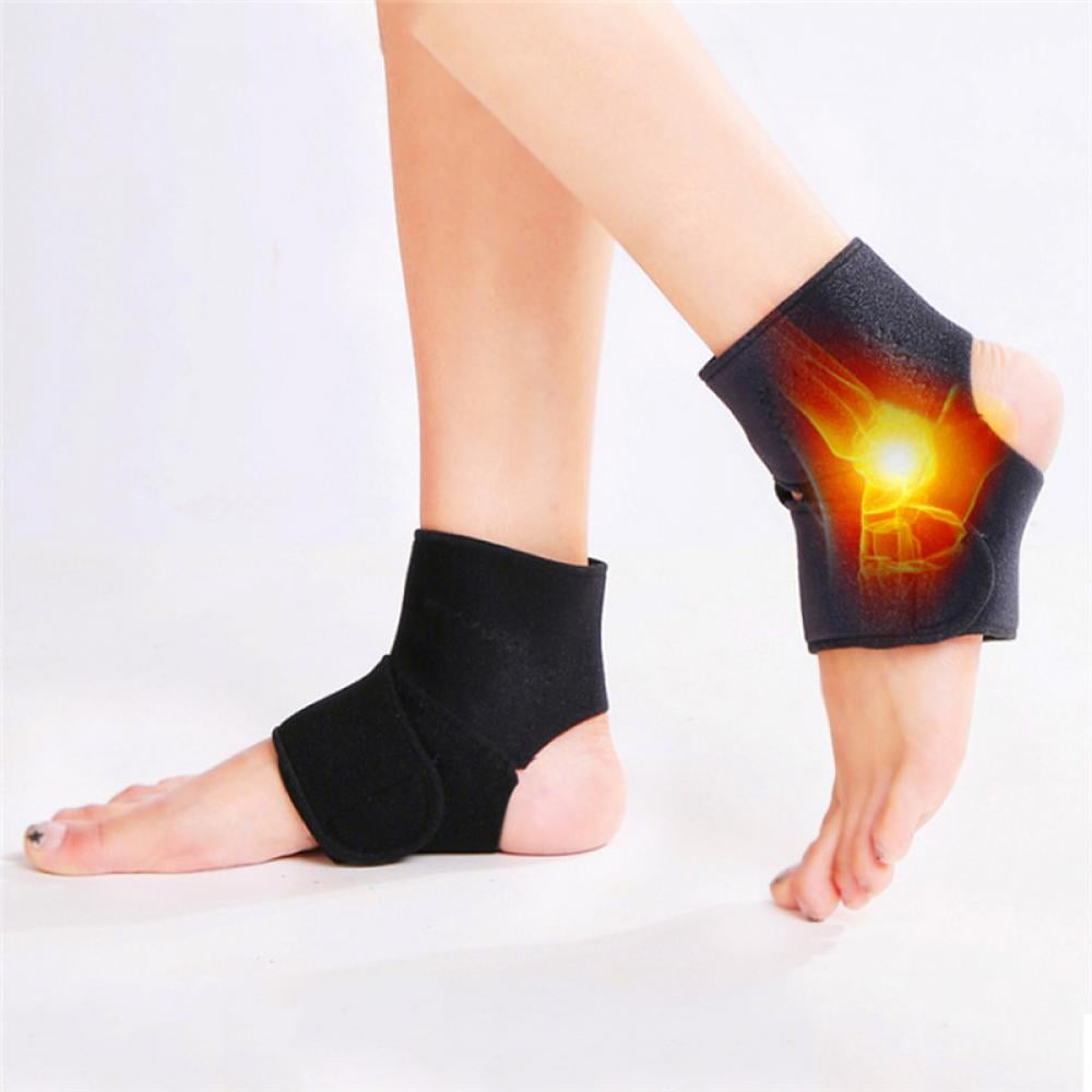Ankle Support,1 Pair Adjustable Ankle Brace Guard Spontaneous Magnetic Therapy Self-Heating Ankle Support Protector Brace Wrap Health Care for Sprained Ankle, Achilles Tendon, Sports