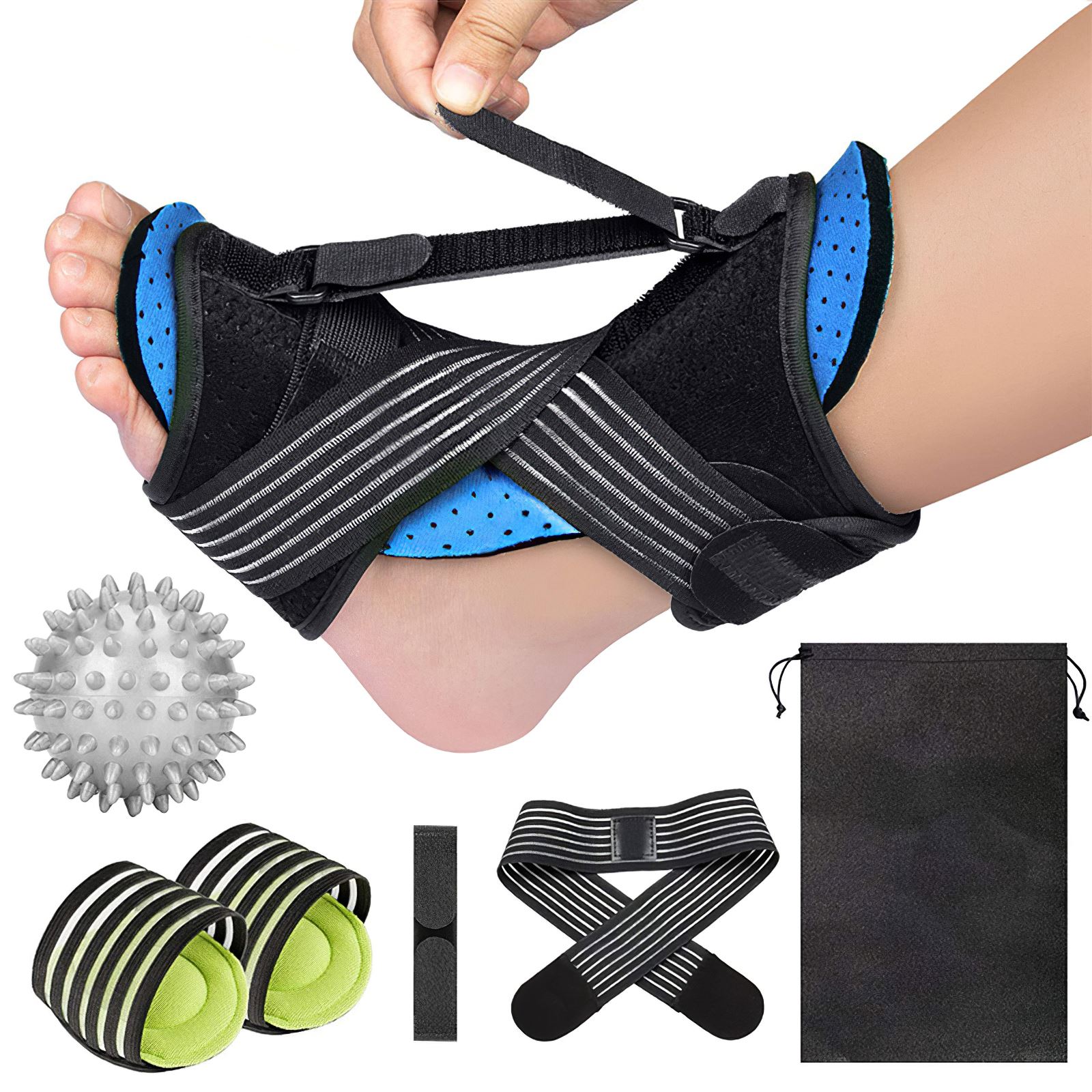 Ankle Support Brace Adjustable Ankle Brace Foot Drop Corrector Orthosis