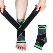 Ankle Support Brace, Adjustable Compression Ankle Support, for Men Women Achilles Tendon Support and Plantar Fasciitis, Stabilize Ligaments, Eases Pain Swelling and Sprained Ankle Pain(X-Large)