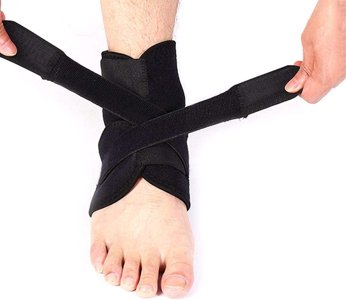 Ankle Support Brace, Adjustable Compression Ankle Wrap for Women Men ...