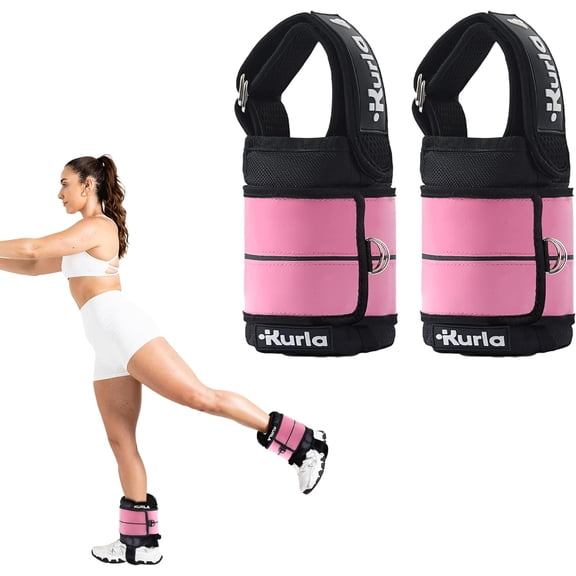 Ankle Weights 4–15 lbs with Dual Strap System (Heel & Wrap) – Single, Pair & Bundle Options with Resistance Bands & Handles – Strength Training, Pilates, Yoga, Glutes, Arms & Rehab