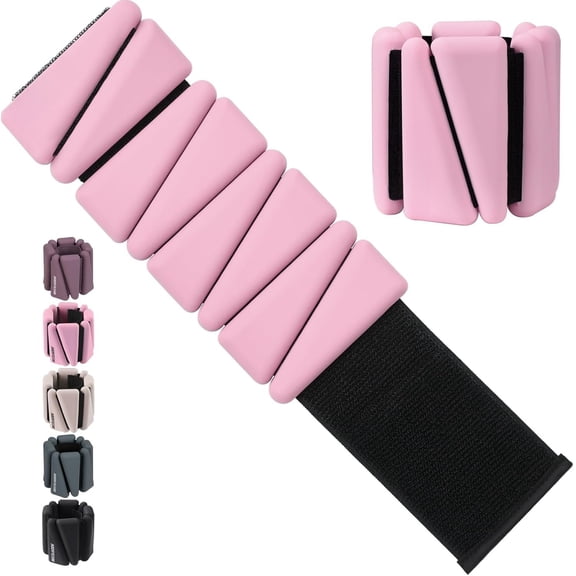 Ankle Weights Set of 2 (1 lb/2 lb/3 lb Each) Adjustable Wrist Weights for Women Men Wearable Arm Weight for Pilates, Running, Walking, Workout, Yoga