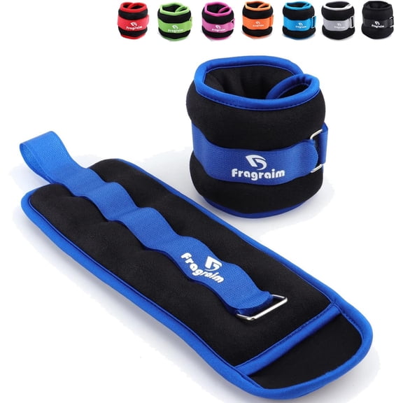 Ankle Weights for Women, Men and Kids - 1/2/3/4/6/8/10/12/15/20 LBS 1 Pair Strength Training Wrist/Leg/Arm Weight with Adjustable Strap for Jogging, Gymnastics, Aerobics, Physical Therapy