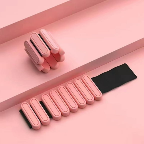 Ankle Weights for Women Set of 2 (1Lb Each), Adjustable Silicone Weighted Bracelet,Wearable Wrist and Ankle Weights Bangles for Yoga, Pilates, Barre, Walking, Workout and Pool Exercise