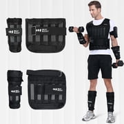 BeatBoost Ankle Wrist Weights 10lb Adjustable Leg Arm Weights for Men Walking Pilates Exercise Workout Gym Aerobics Trainers Fitness