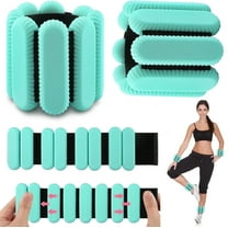 FANGNISN Ankle & Wrist Weights Set Fitness Essential 2lb Adjustable Green Wrist Weight Bracelets 1 Pair