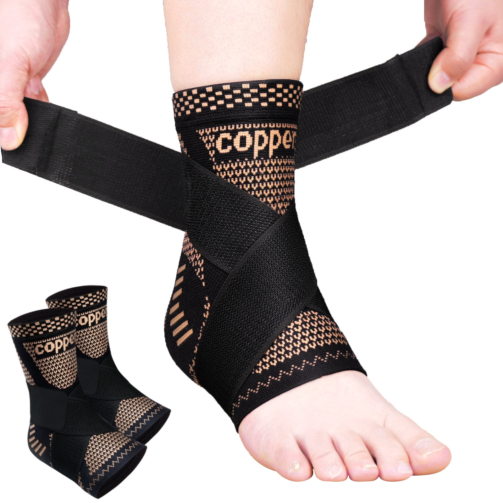 Ankle brace for men and women,copper ankle support ,achilles tendon