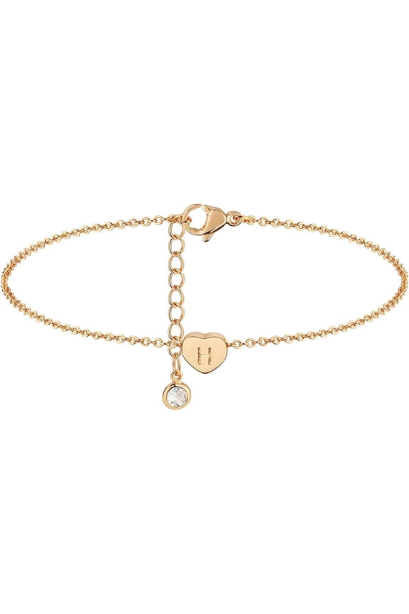 Anklet For Women, 14K Gold Plated Simple Summer Beach Boho Foot Chain Jewelry[o7623]