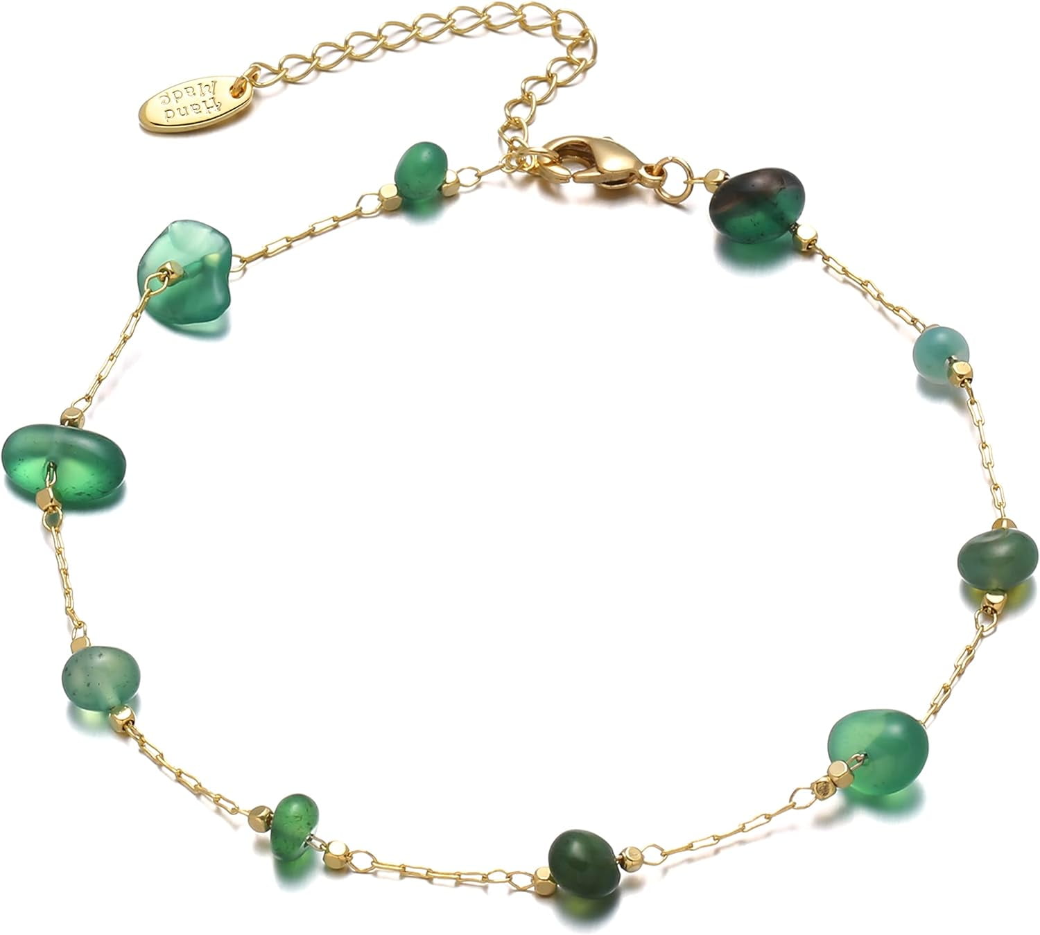 Anklet For Women, 14K Gold Plated Waterproof Summer Beach Boho Foot Chain Adjustable Dainty Foot Jewelry For Woman[o7141]