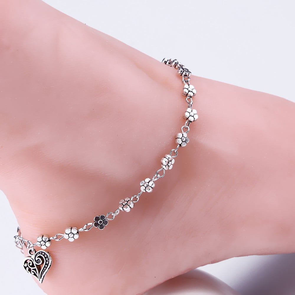 Silver anklets clearance for ladies