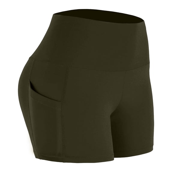 Ankola Biker Shorts Women with Pockets - 3"High Waisted Workout Spandex Tummy Control Gym Running Yoga Shorts