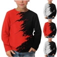 thumbnail image 1 of Ankola Long Sleeve Shirts for Boys, Funny Graphic Tee Shirt 3-14Y, 1 of 5