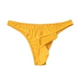 thumbnail image 1 of Ankola Men Low Waist U-Pouch Thong Underwear Solid Soft Breathable Slim G-String Briefs, 1 of 4