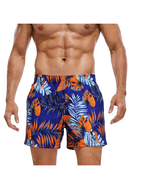 Men's Boho Swim Trunks Graphic Print Drawstring Waist Shorts Bathing Suit