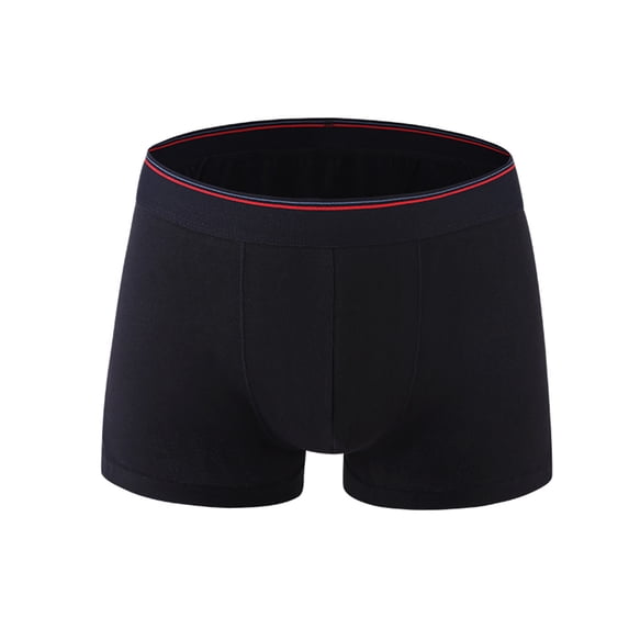 Ankola Men's Contrast Striped Waistband Boxer Briefs, Soft Knit Breathable Casual Underwear