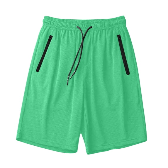 Ankola Mens Athletic Gym Shorts Lightweight Quick Dry Workout Running Shorts with Zipper Pockets