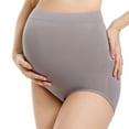 thumbnail image 1 of Ankola Seamless Maternity Shapewear Belly Support Panties Seamless Soft High Waisted Pregnancy Underwear, 1 of 1