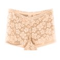 thumbnail image 1 of Ankola Sexy High Waist Lace Boyshorts Underwear for Women Sheer Mesh Panties Hollow Out Valentines Sexy Nightwear, 1 of 3